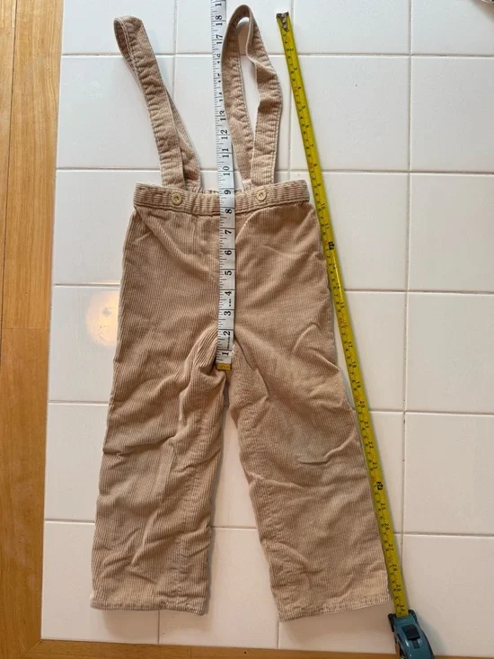 Toddler Boys 2T/3T Corduroy Lined Pants Lot OshKosh B'gosh Overall Joggers Tan - Picture 14 of 15